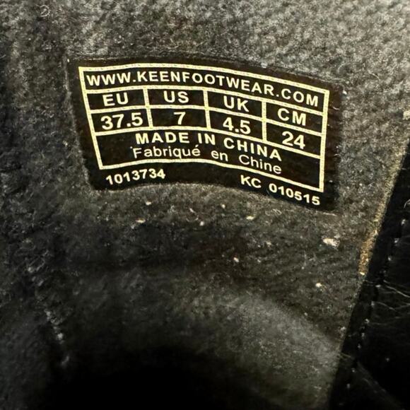 Keen Kate Women's Brown Leather Side Zip Wedge Ankle Booties Boot Size US7 UK4.5 - Picture 8 of 8